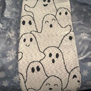 Halloween Ghost black  Oversized Throw Blanket